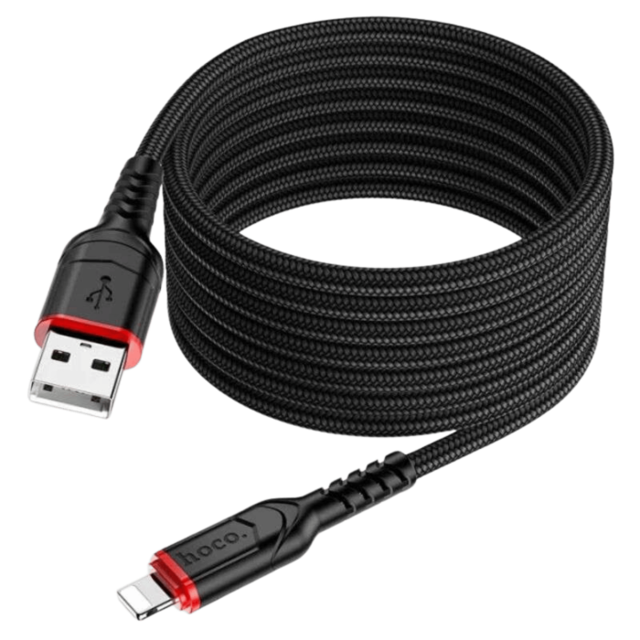 Hoco U134 Type C to Type C 240W 5A Braided Fast Charging Data Cable -1.8m