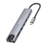 Hoco DUP09 8-in-1 Type C Docking Hub Converter Adapter