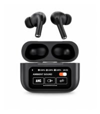 AirPods A9 Pro Touch Display ANC ENC TWS Earbuds - Black - Image 2